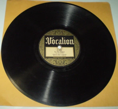 Cotton Belt Quartet VOCALION 1022 GIVE ME THAT OLD TIME RELIGION /IN MY HEART 78 Foto 1 de 2