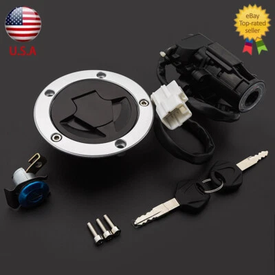 Interruptor de encendido bloqueo tapa de gas asiento combustible para Kawasaki Ninja ZX-14R ZX1400 2013-2022 Foto 1 de 4