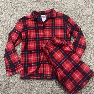 Wondershop Unisex Red/Black Plaid 2pc PJ Set - Picture 1 of 4