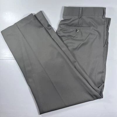 Arrow Mens Beige / Olive Gray dress slack pants Size 38 x 29 USA Clothes - Image 1 of 4