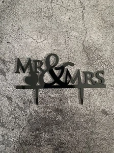 Mr & Mrs Wedding Cake Topper Party Decorating - Picture 1 of 5