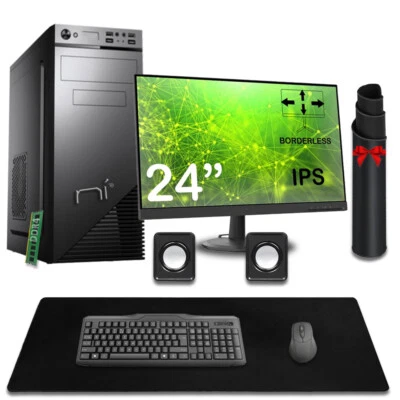 PC COMPLETO 8GB RAM HDD 1TB MONITOR MOUSE TASTIERA ALTOPARLANTI MOUSEPAD - Imagen 1 de 4