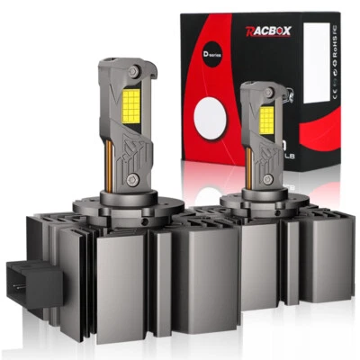 2x D1S D1R LED Headlight Bulbs 300W 6000K HID Xenon Super White Conversion Kit - Image 1 of 4