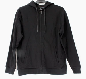 ASH & ERIR ROAM ZIP HOODIE ROAM FABRIC DBL BRUSHED MICRO FRENCH TERRY BLACK SZ S - Picture 1 of 5