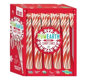 YumEarth Organic Candy Canes - Individually Wrapped Full Size Peppermint Cand... - Picture 1 of 8