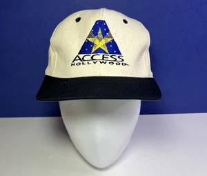 Vintage Access Hollywood Sept 9th 1996 Snapback Hat Beige KC Tag - Picture 1 of 12