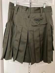 UTILIKILTS Utiliclan Green Spartan Kilt WAIST 36 LENGTH 21.5 - Picture 1 of 4
