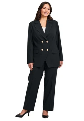 Blazer Avenue para mujer talla grande fresco mano doble botonadura Foto 1 de 2