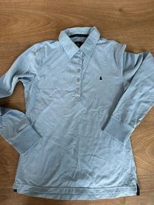 Musto Women's Top UK 10 allure blue BNWTS 100% Cotton rugby jersey shirt - Picture 1 of 2