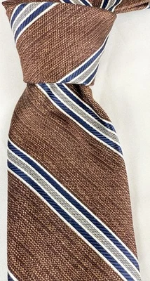 Corbata Joseph Abboud Multicolor Rayas Seda Clásicamente Refinada 59 1/2 X 3 Foto 1 de 4