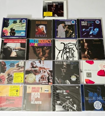 MILES DAVIS 17 CD LOT 7 SEALED JAZZ BITCHES BREW KIND OF BLUE HORN PRESTIGE MINT - Image 1 of 4