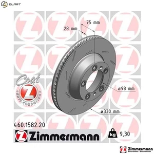 2x BRAKE DISC 460.1582.20 FOR PORSCHE MCG.FA/EA 3.0L MCW.DA 3.0L MCX.NA 3.6L - Picture 1 of 9