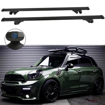 53" Roof Rack Cross Bar Luggage Cargo Carrier + Lock For Mini Cooper Countryman - Image 1 of 4