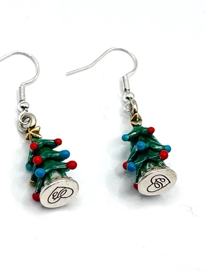 Brighton Christmas tree custom french wire earrings NWOT - Image 1 of 4