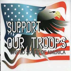 WW2 - Stickers  D-DAY -Support our Troops  - Picture 1 of 1