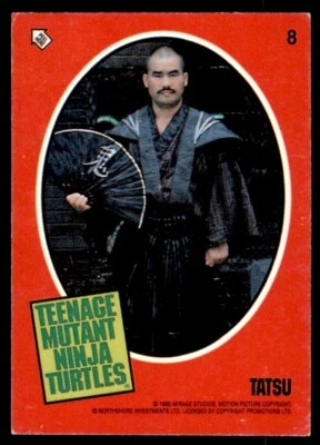 TMNT Topps Movie Stickers (1990) Tatsu No. 8 - Image 1 of 2