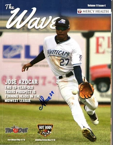 AUTOGRAFO JOSE AZOCAR FIRMATO WAVE PROGRAM WEST MICHIGAN WHITECAPS DETROIT TIGERS - Foto 1 di 1