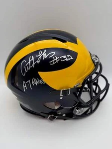 Anthony “A-Train” Thomas Autografiado e Inscrito Michigan Wolverines Talla Completa A - Imagen 1 de 3