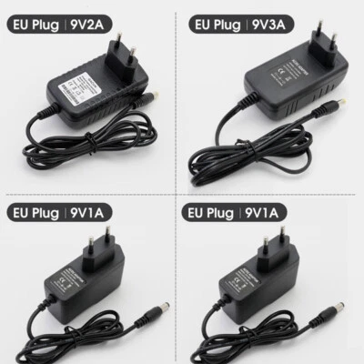 9 Volt 1A 2A 3A DC Steckernetzteil Netzteil Gleichspannung LED Trafo Netzadapter - Bild 1 von 4