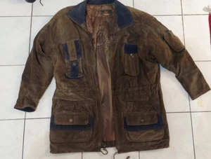 Neu mit Etikett Neu Herren Vintage Leder Wildleder Jacke von Winlet Gr. M olivgrün neu aus altem Lagerbestand - Bild 1 von 12