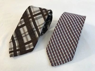 Vintage Sears & Lillie Dache 100% Polyester Mens Neck Ties Lot of 2 - Image 1 of 4
