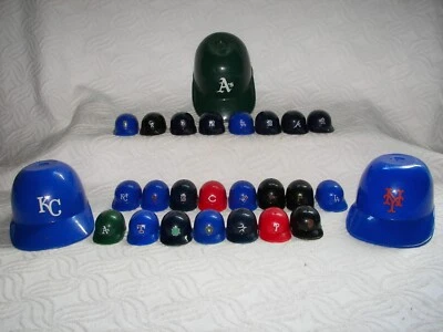 Laich Baseball Helmet Lot of 24 Mini 3 Medium MLB Mets Dodgers Yankees A's KC  - Image 1 of 4