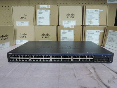 JUNIPER EX2200-48P-4G  TAA  48 port POE switch with 4x SFP ports/ - Image 1 of 4