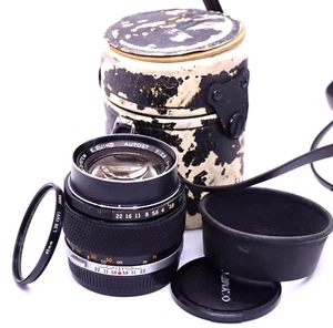 OLYMPUS E. ZUIKO 100/2.8 AUTO-T 100MM F2.8 Silver Nose OM LENS free shipping - Picture 1 of 17
