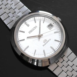 Spares/Repairs Vintage Ricoh RIQUARTZ Luxury 1976 Cal.691014 men's Watch Rare! - Picture 1 of 18