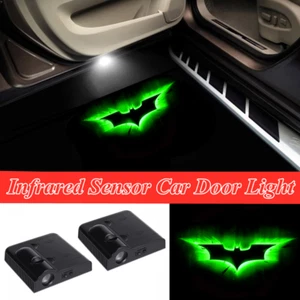 2Pcs LED Green Batman Car Door Welcome Laser Projector Ghost Shadow Lights - Picture 1 of 11