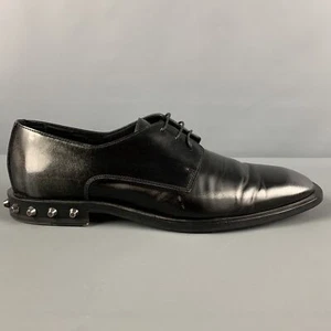 JIMMY CHOO Talla 9.5 Zapatos De Cuero Negros Grises Ombre Con Cordones - Imagen 1 de 8