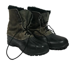 Sorel Kaufman Winter isoliert wasserdicht grün Stiefel Schnürstiefel Herren US Größe 11 - Bild 1 von 24