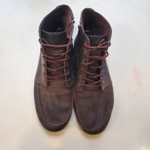 Reef Brown Surf / Skate Shoes Spiniker Mid NB (Mens Size 12) Brown Leather Type - Picture 1 of 6