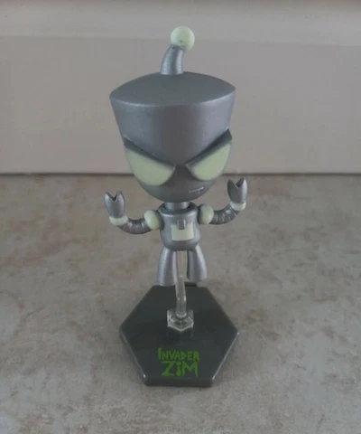 ULTRA RARE Invader Zim GIR Mystery Mini Bobblehead GLOW IN THE DARK Nickelodeon Cover