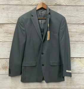Michael Kors Blazer Herren 38 Regular Modern Fit Grau 2 Knopf Blazer Jacke Neu - Bild 1 von 6