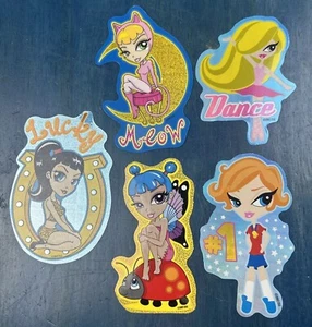 Lote de 5 pegatinas DSG máquina expendedora de 2002/03 nuevas Big Eye Girls - Imagen 1 de 7