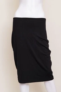 T Alexander Wang Black Bodycon Skirt Size M pencil EUC Stretchy side zip - Picture 1 of 6