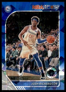 2019-20 Hoops Premium Stock Prizms Blue Cracked Ice #98 Josh Richardson