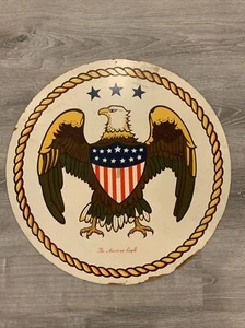 Vintage United States "The American Eagle" Wooden Sign - Picture 1 of 12