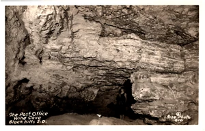 The Post Office at Wind Cave Black Hills South Dakota 1930s RPPC Postcard Photo - Picture 1 of 2