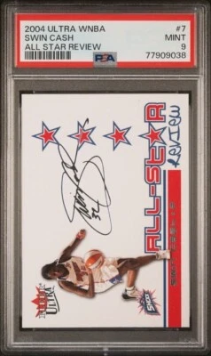 2004 Ultra WNBA All Star Review Swin Cash PSA 9 Detroit Shock UCONN Huskies - Image 1 of 2