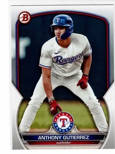 Anthony Gutiérrez Texas Rangers 2023 Bowman Draft - Imagen 1 de 2