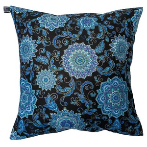 Paisley Cushion Cover Mandala Floral Case fits 18"x18" 100% Cotton Fabric - Picture 1 of 2