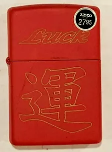 LUCK - Zippo Lighter, NEW (STORE TAKE OUTS) - Picture 1 of 2