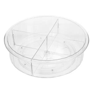 Rotating Seasoning Shelf Storage Tray Round Cosmetic Organizer Seasoning Rack - Picture 1 of 12