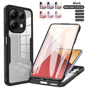 For Xiaomi 13T 12T Redmi Note 13 12 11 Pro Double Sided Protection Silicone Case - Picture 1 of 16