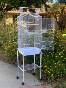 66-Inch LARGE Open Top Canary Parakeet Cockatiel LoveBird Finch Bird Cage Stand - Picture 1 of 9