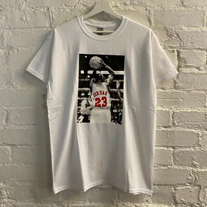 Camiseta blanca de baloncesto Actual Fact de Michael Jordan - Imagen 1 de 3