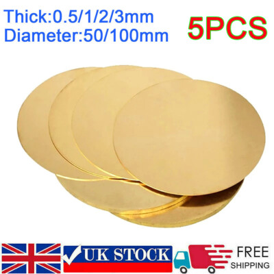 Disques Ronds En Cuivre Pur - Plaques Métalliques Pleines, Diamètre 10-300 Mm, épaisseur 0.5-6 Mm