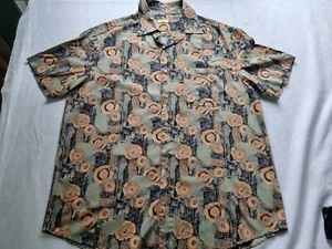 Vintage Bhs Men's Short Sleeve Shirt Uk Large Retro Original Style - Picture 1 of 7